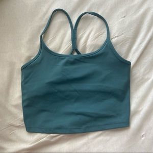 Green workout top